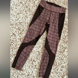 Free People Movement Leggings Black Red S